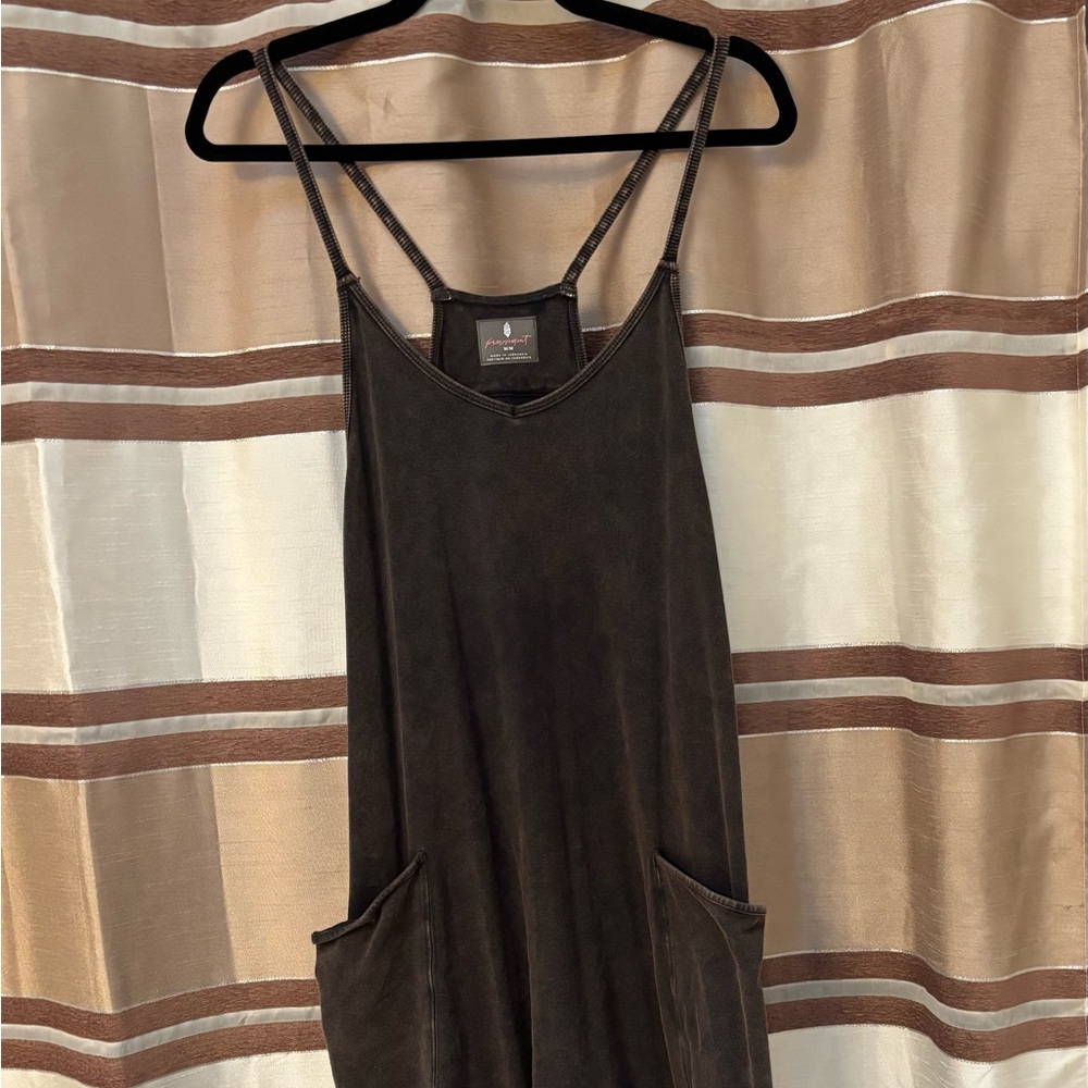 Brown Free People Jumpsuit with Pockets